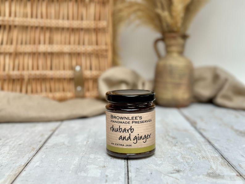 227g Rhubarb&Ginger Handmade Preserve Jam Brownlees