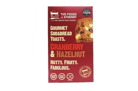 Cranberry & Hazelnut Soda Bread Toasts Gluten Free