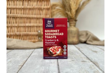 Gourmet Cranberry Sodabread Toasts with Hazelnut Goods of Athenry 110g