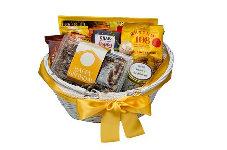 Intriguing World Birthday Gift Basket Presented