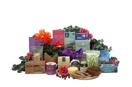 Mother's Day Flowers and Savoury Gift Basket