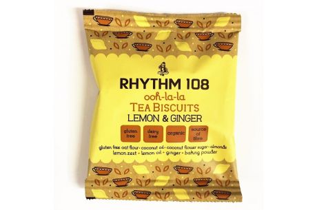 Rhythm 108 Ooh-la-la Tea Biscuits Lemon & Ginger 24g