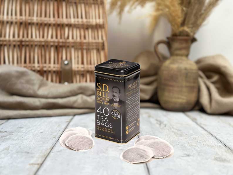 SD Bell's 40 Tea Bags in Caddy