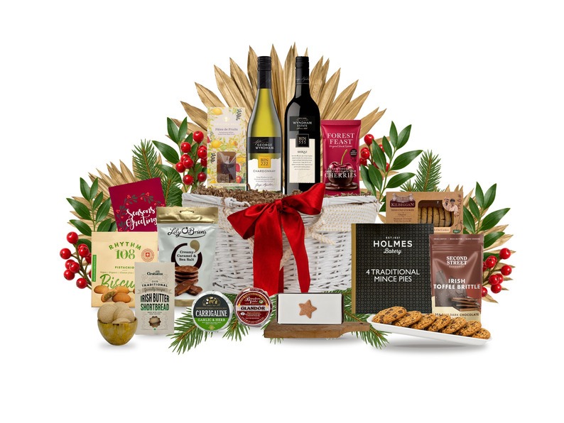 Snowy Christmas Afternoon Gift Basket